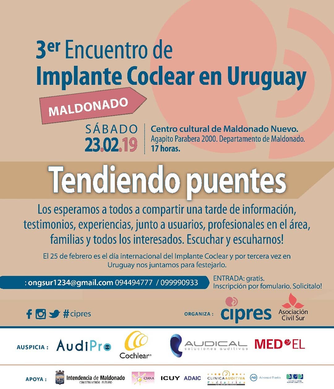3er encuentro de implante coclear en Uruguay